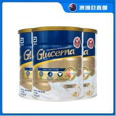 【澳洲直邮包邮】Abbott 雅培 怡保康Glcerna糖尿病专用营养粉 香草味 850克x3罐/箱【爆罐不理赔介意慎拍】【奶粉订单身份证必须上传】【新疆、西藏、内蒙古、青海、宁夏、海南、甘肃，需加收运费】